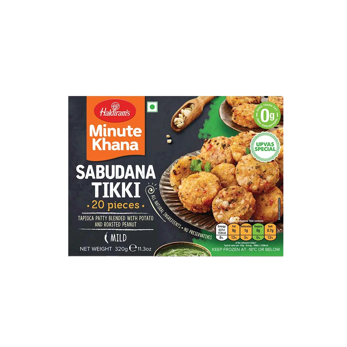 Haldiram's - Sabudana Tikki 20 Pcs | 320g