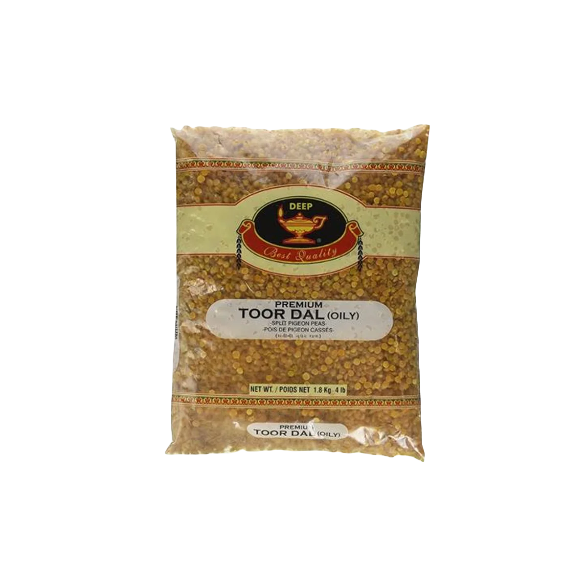 Deep - Toor Dal (Oily) | 1.8kg