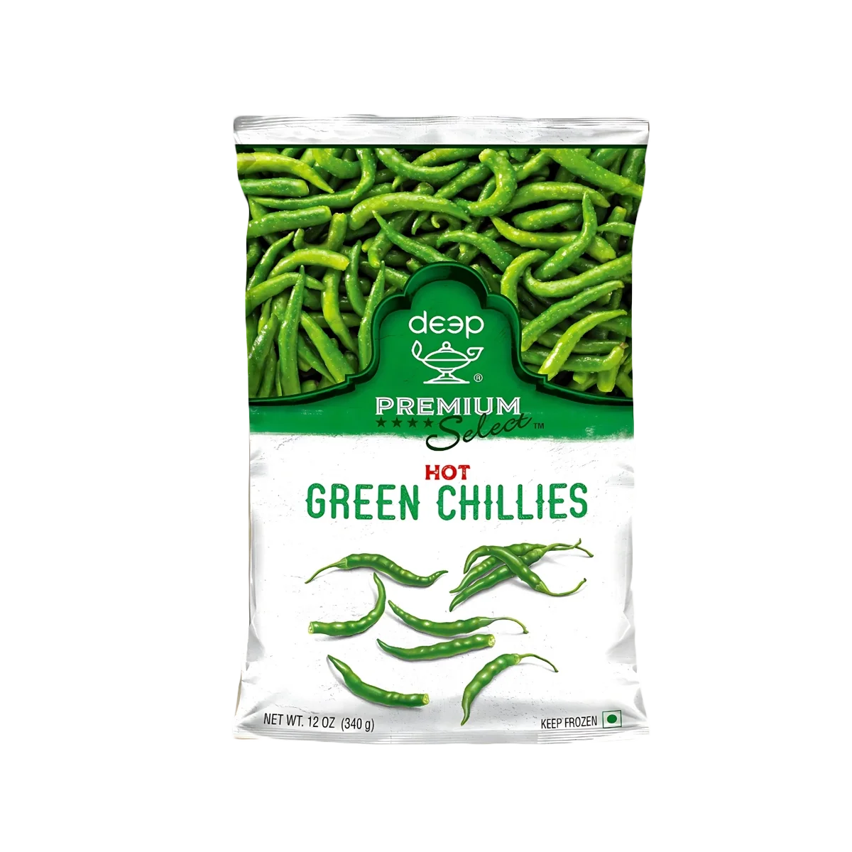 Deep - Green Chillies (Hot) | 340g