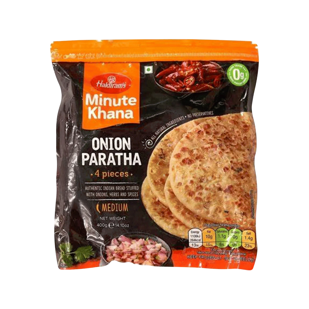 Haldiram's - Onion Paratha 4Pcs | 400g