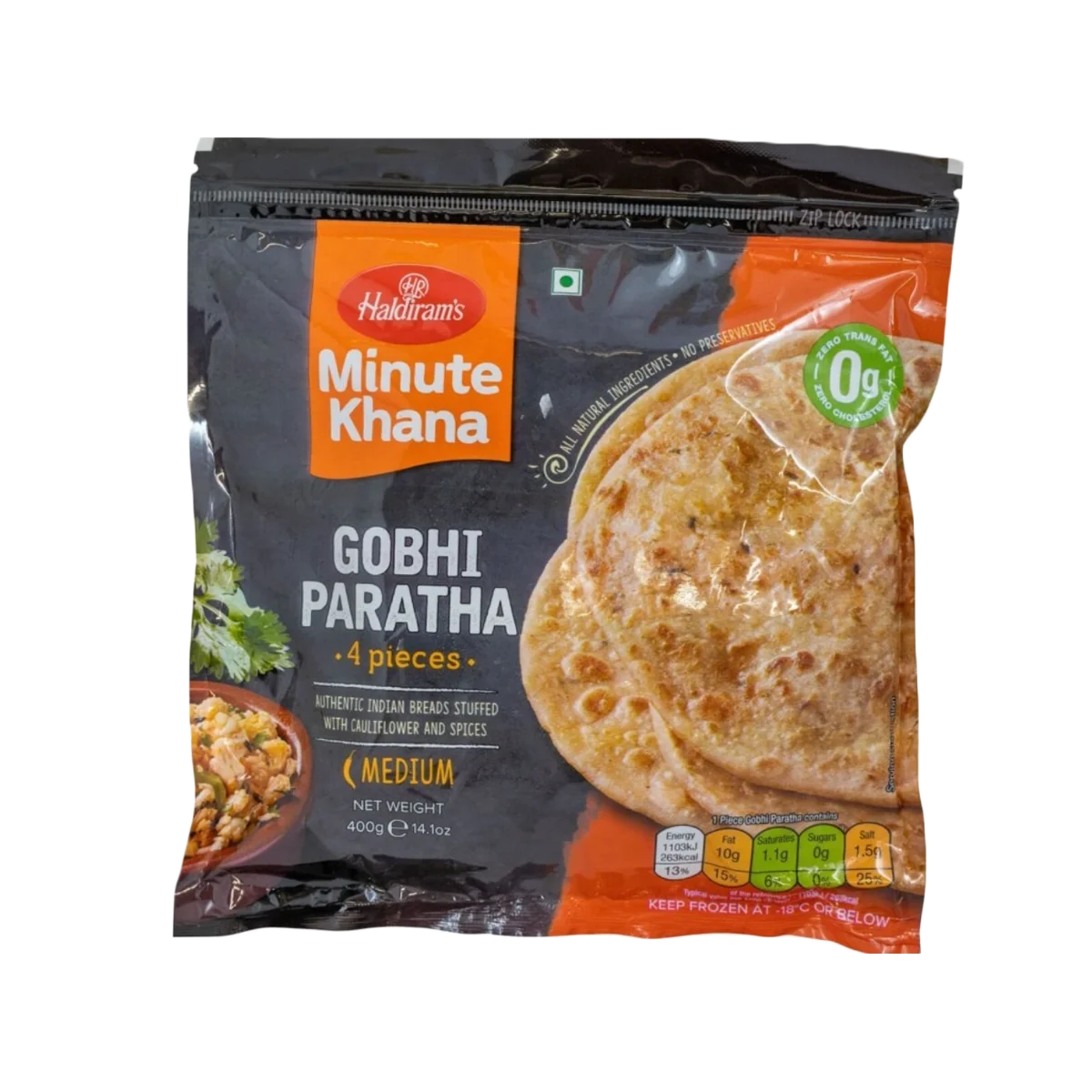Haldiram's - Aloo Gobhi Paratha 4Pcs | 400g