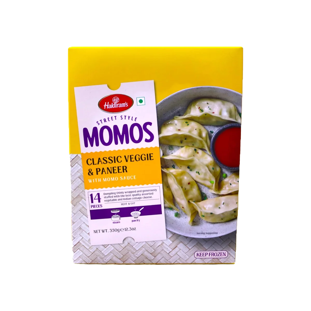 Haldiram's - Classic Veggie & Paneer Momos 14Pcs | 350g