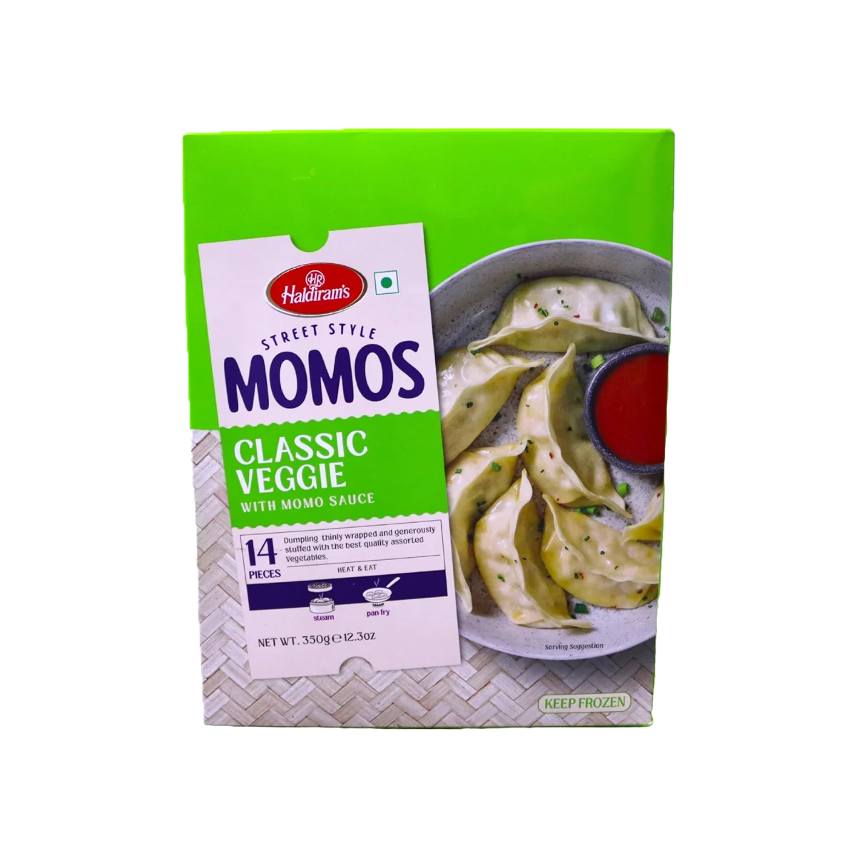 Haldiram's - Classic Veggie Momos 14Pcs | 350g