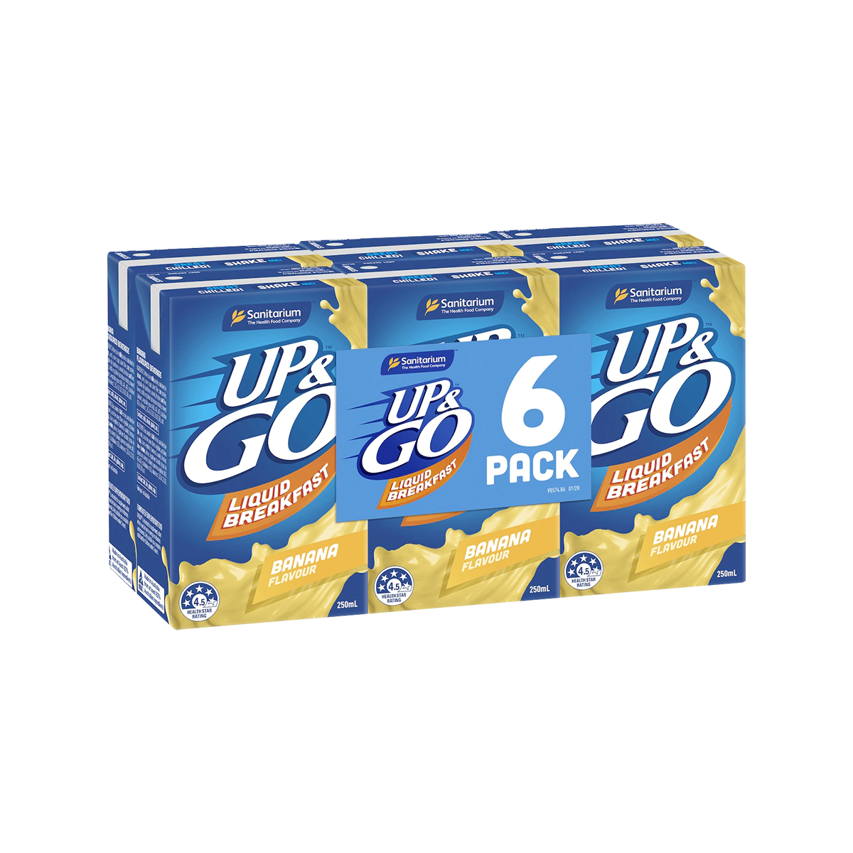 Sanitarium - Up&Go Liquid Breakfast Banana 250mlx6 | 6 Pack