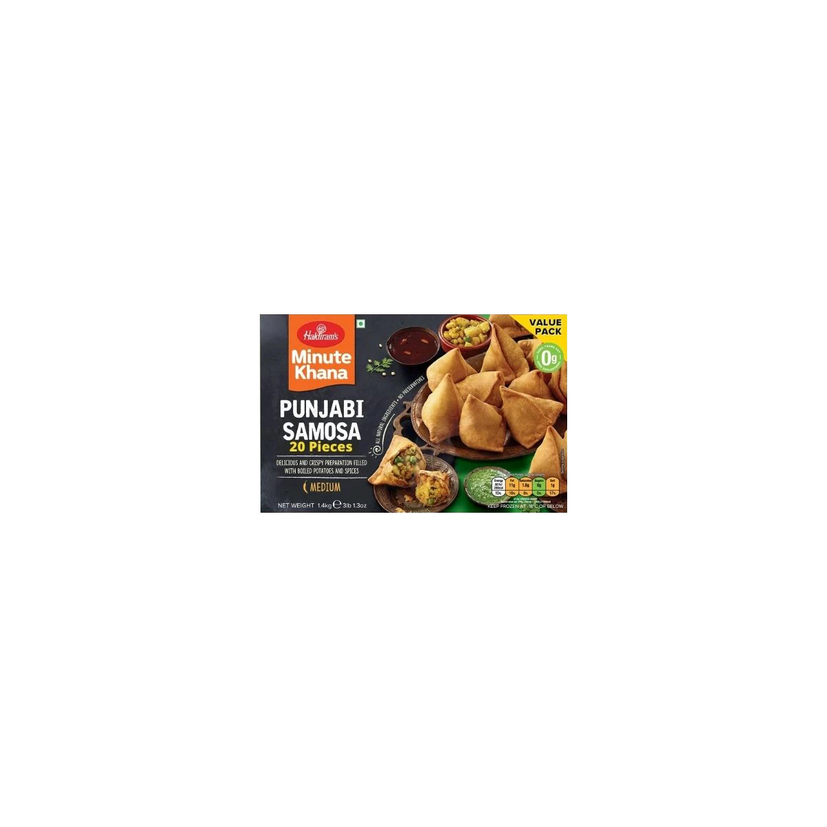 Haldiram's - Punjabi Samosa 1.4kg | 20 Pcs