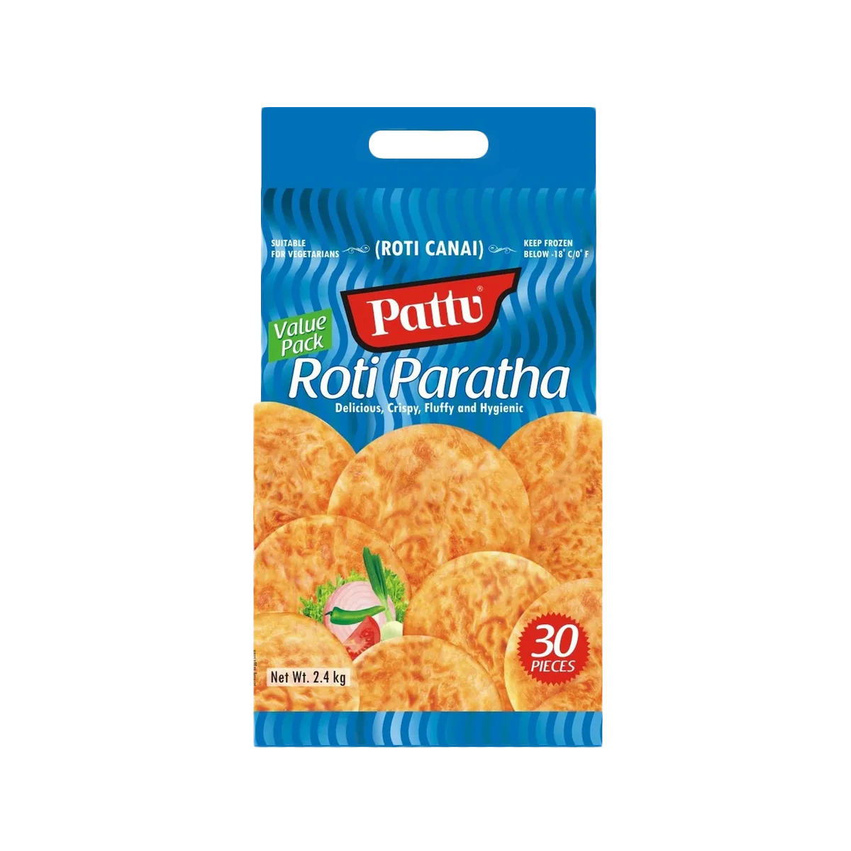 Pattu - Plain Roti Paratha | 30 Pcs