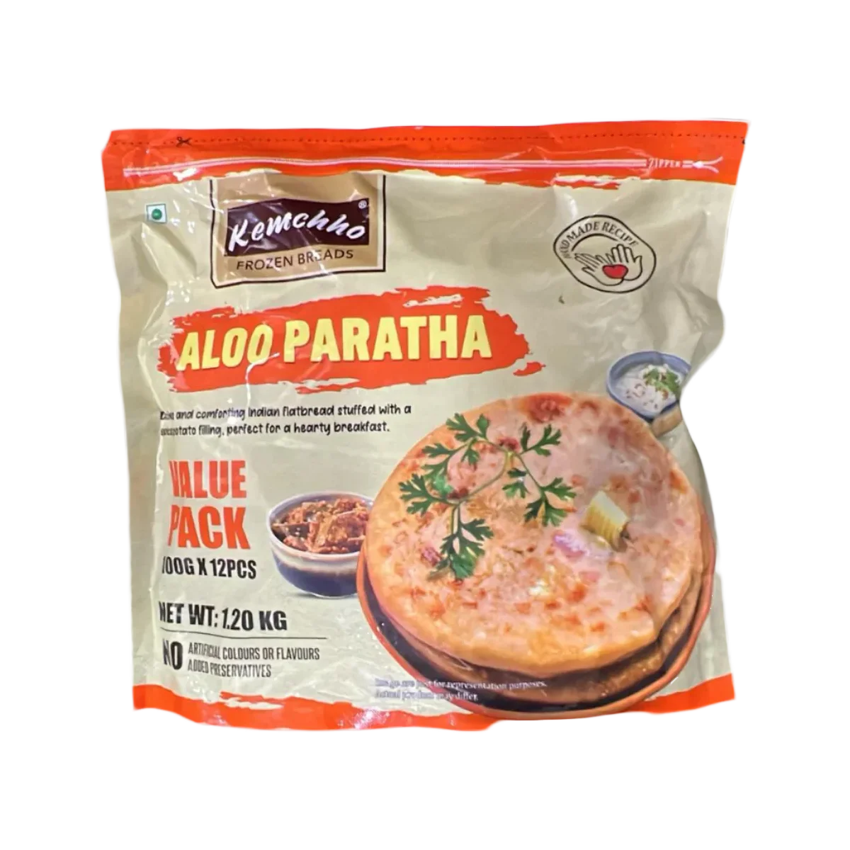 Kemchho - Aloo Paratha 1.2Kg | 12 Pcs