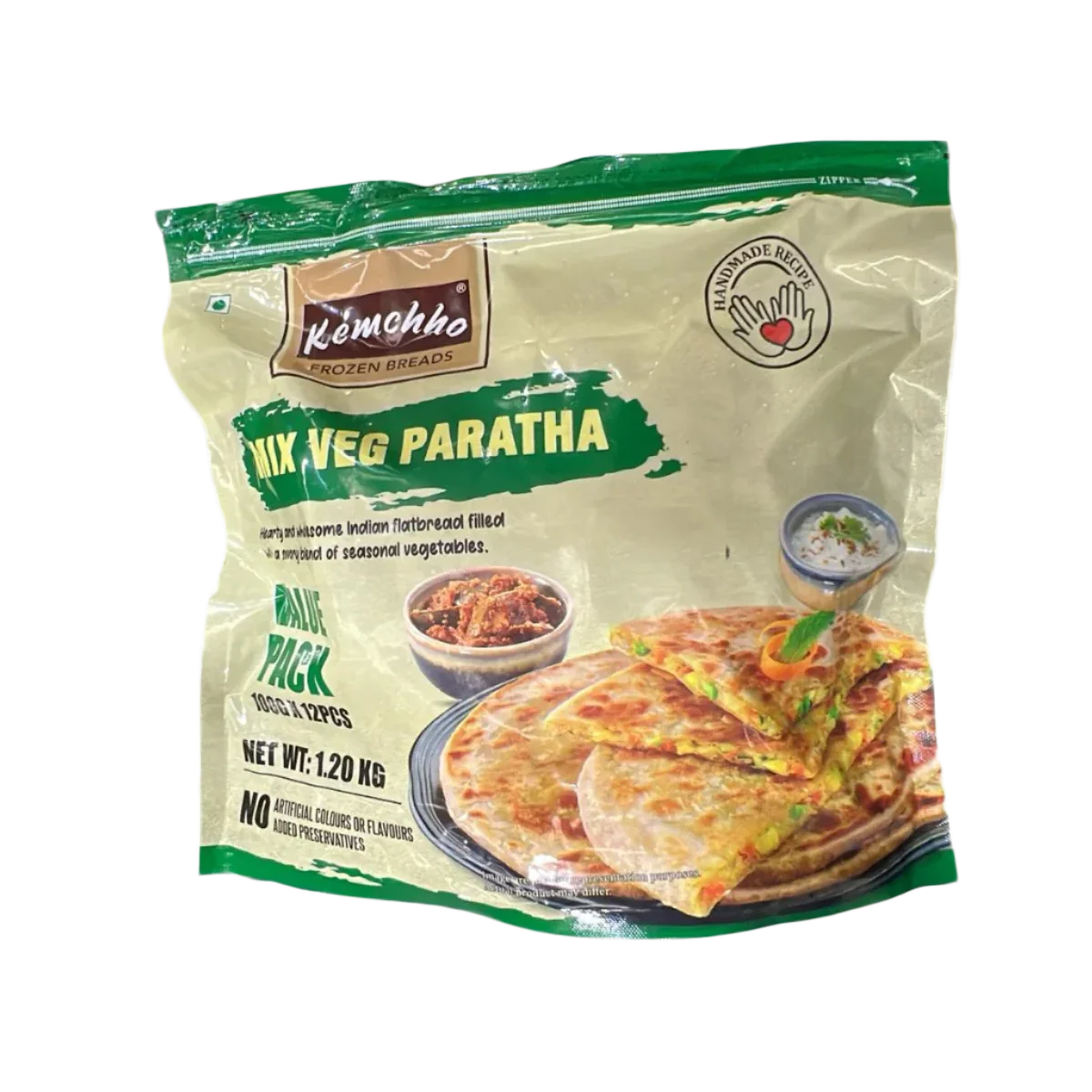 Kemchho - Mix Veg Paratha 1.2Kg | 12 Pcs