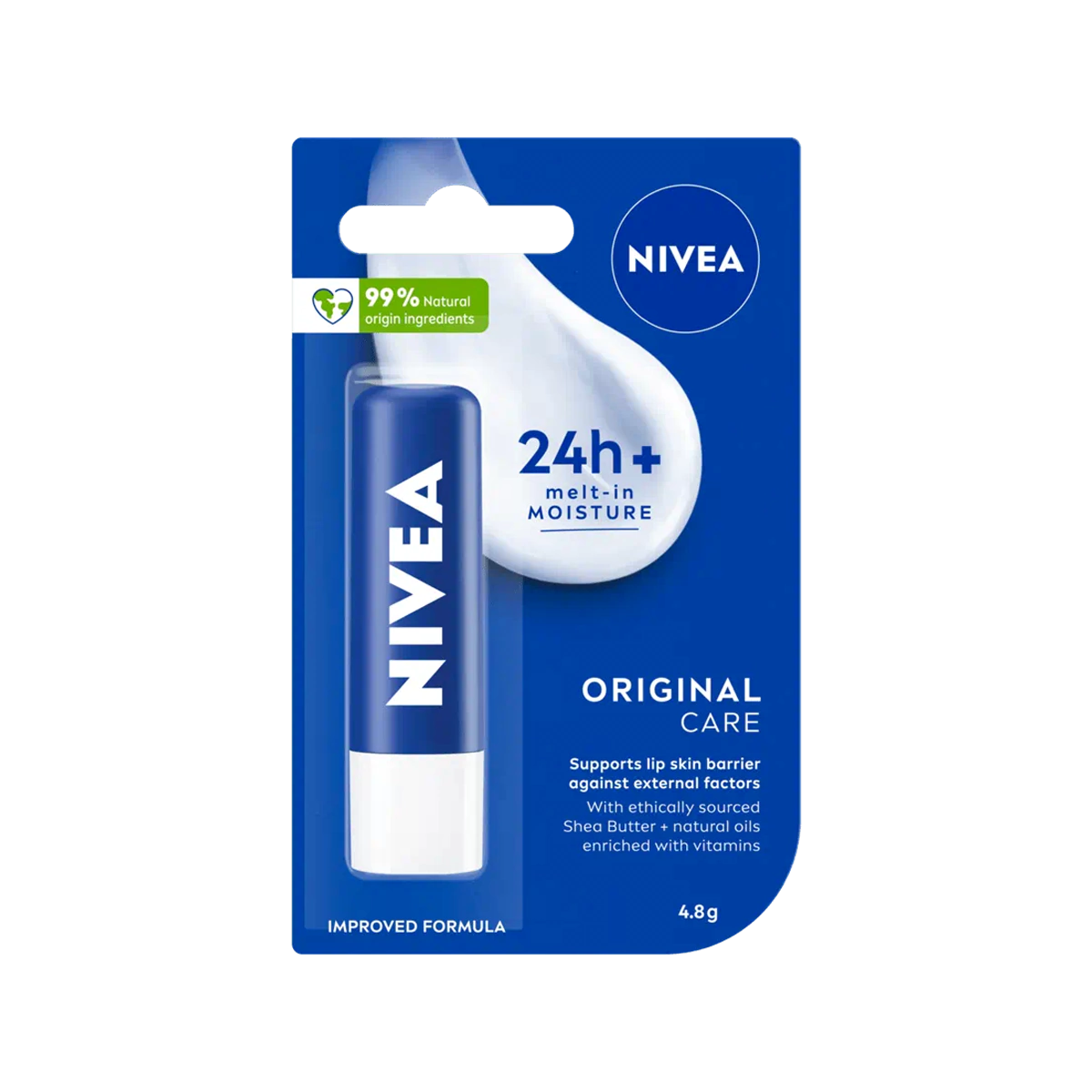 Nivea - Original Care Moisturising Lip Balm 4.8g | 1 Each