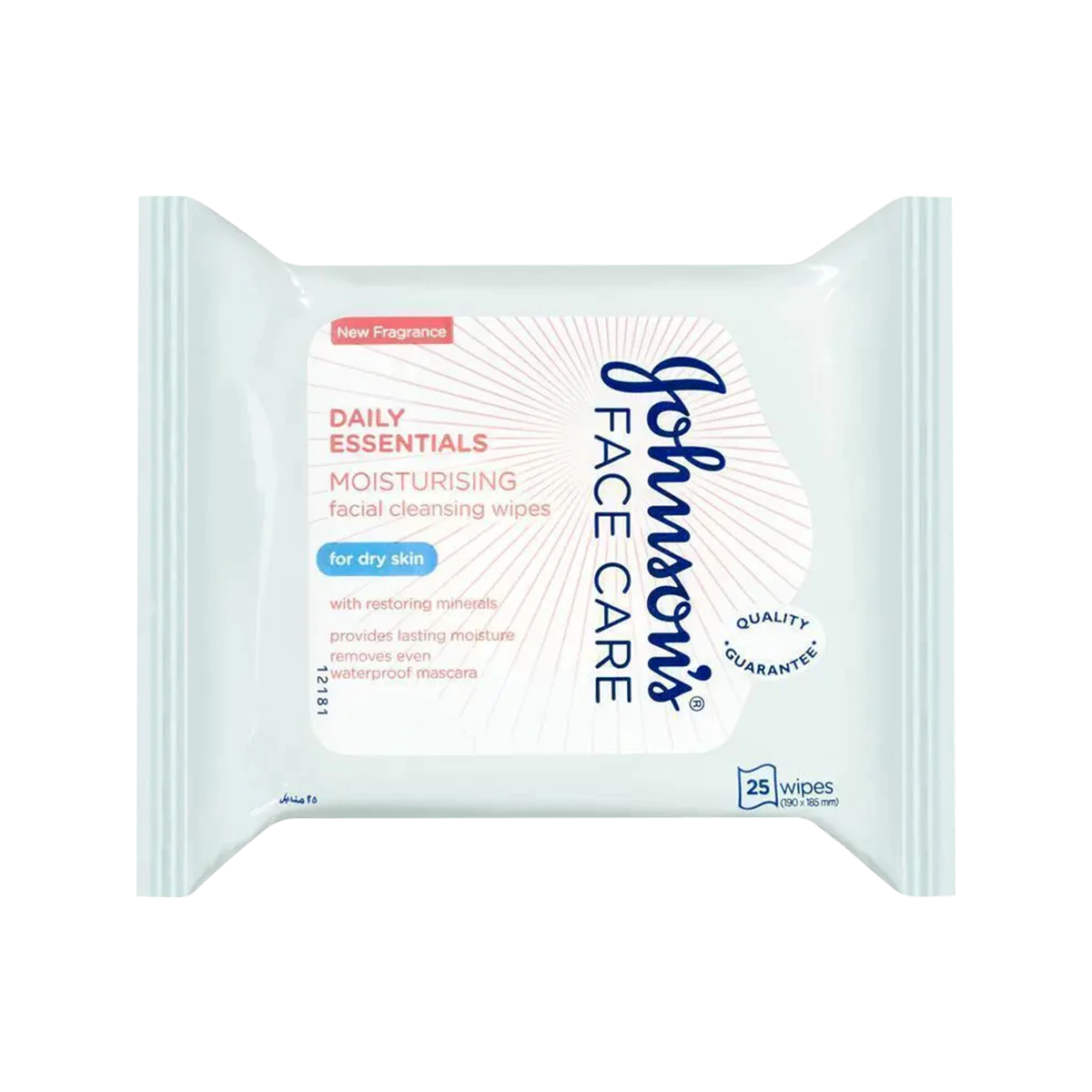 Johnson’s - Face Care Moisturising Facial Cleansing Wipes For Dry Skin Blue | 25 Pack