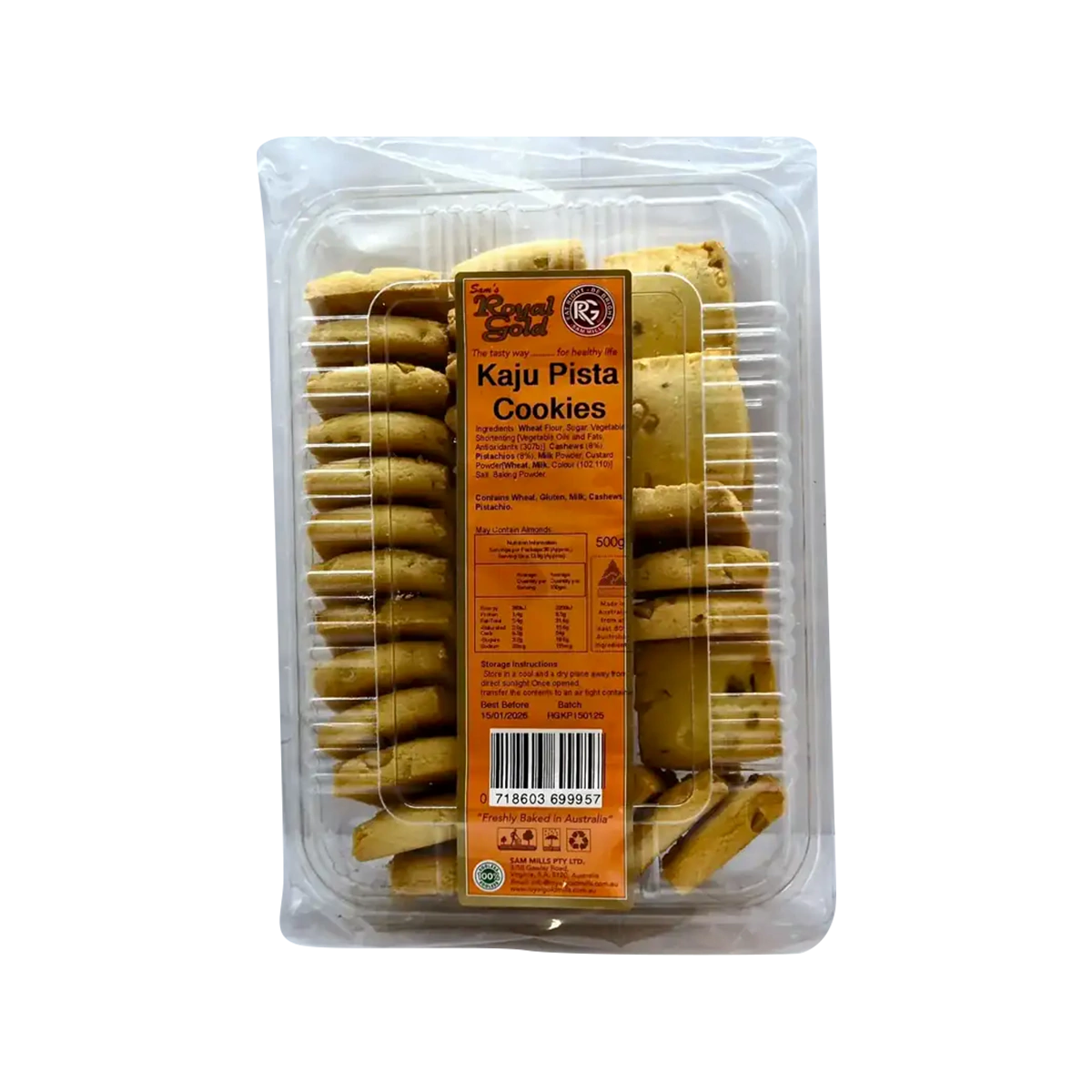 Royal Gold - Kaju Pista Biscuits | 500g
