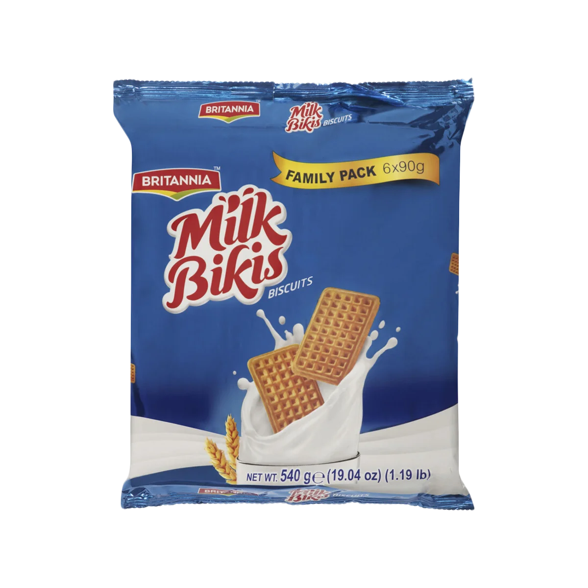 Britannia - Milk Bikis Biscuits 6x90g Family Pack | 540g