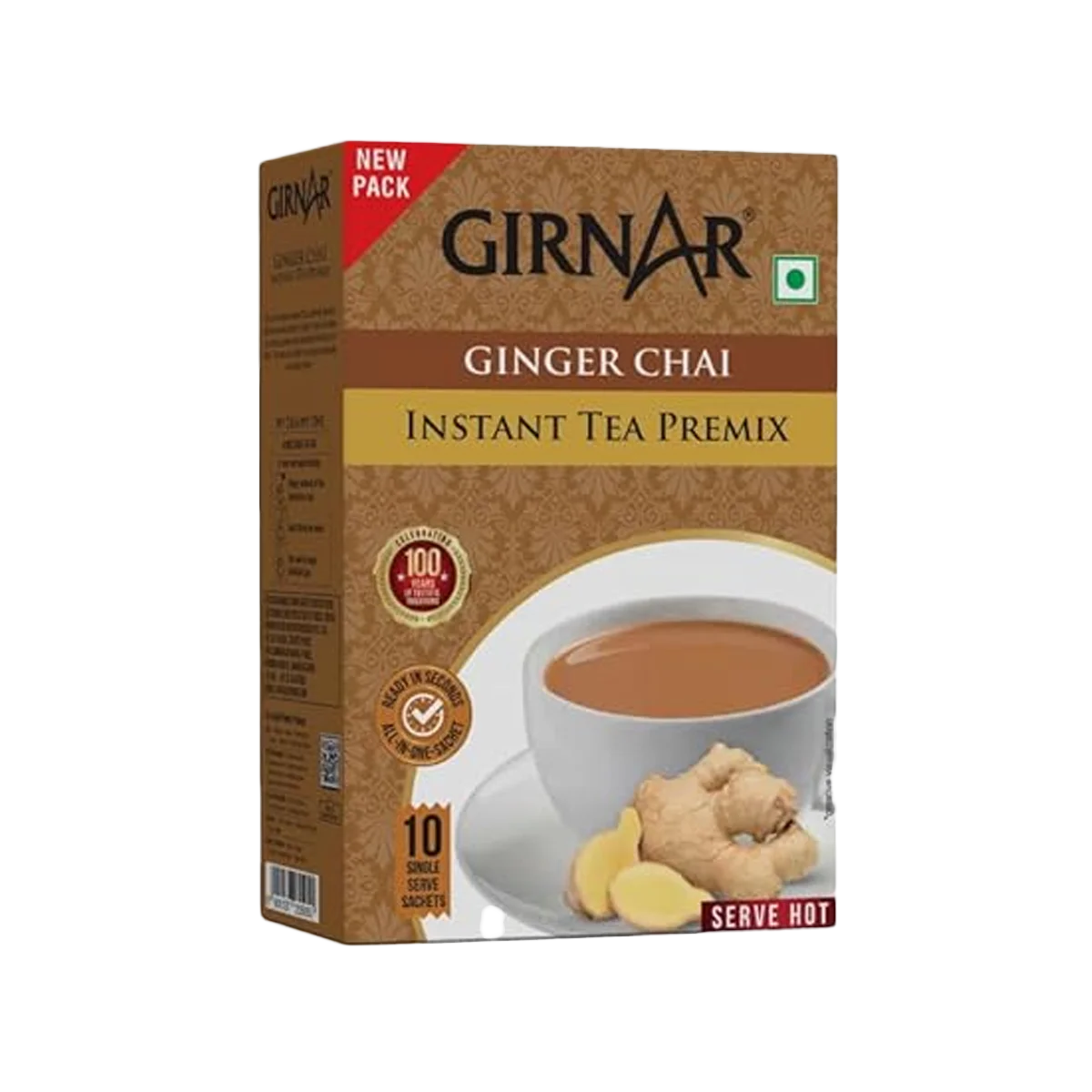 Girnar - Instant Chai Premix with Ginger 140g | 10 Pack