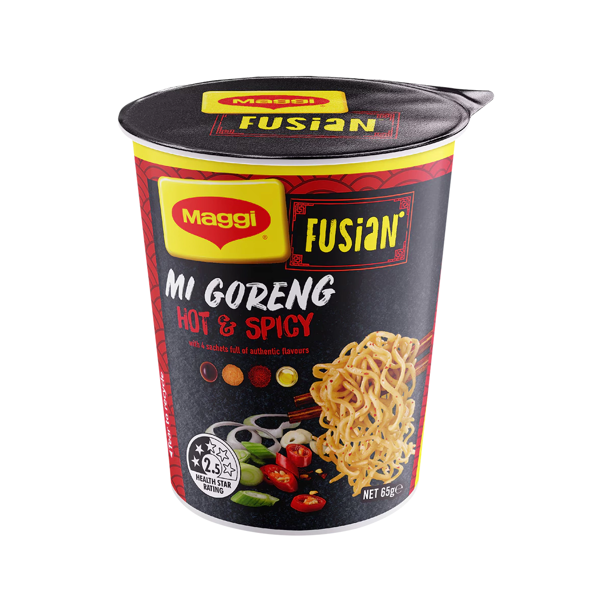Maggi - Fusian Mi Goreng Instant Cup Noodles Hot & Spicy | 65g