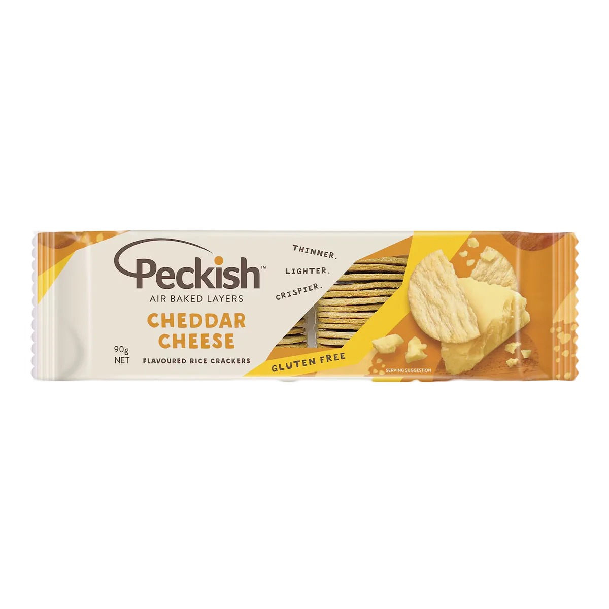 Peckish - Cheddar Cheese Rice Crackers | 90g