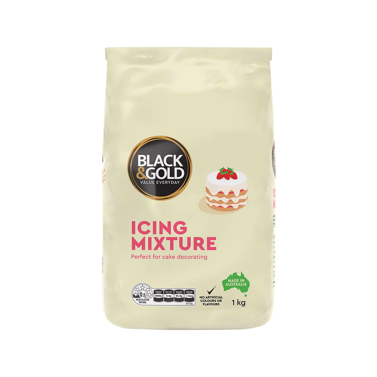 Black & Gold - Icing Sugar | 1kg