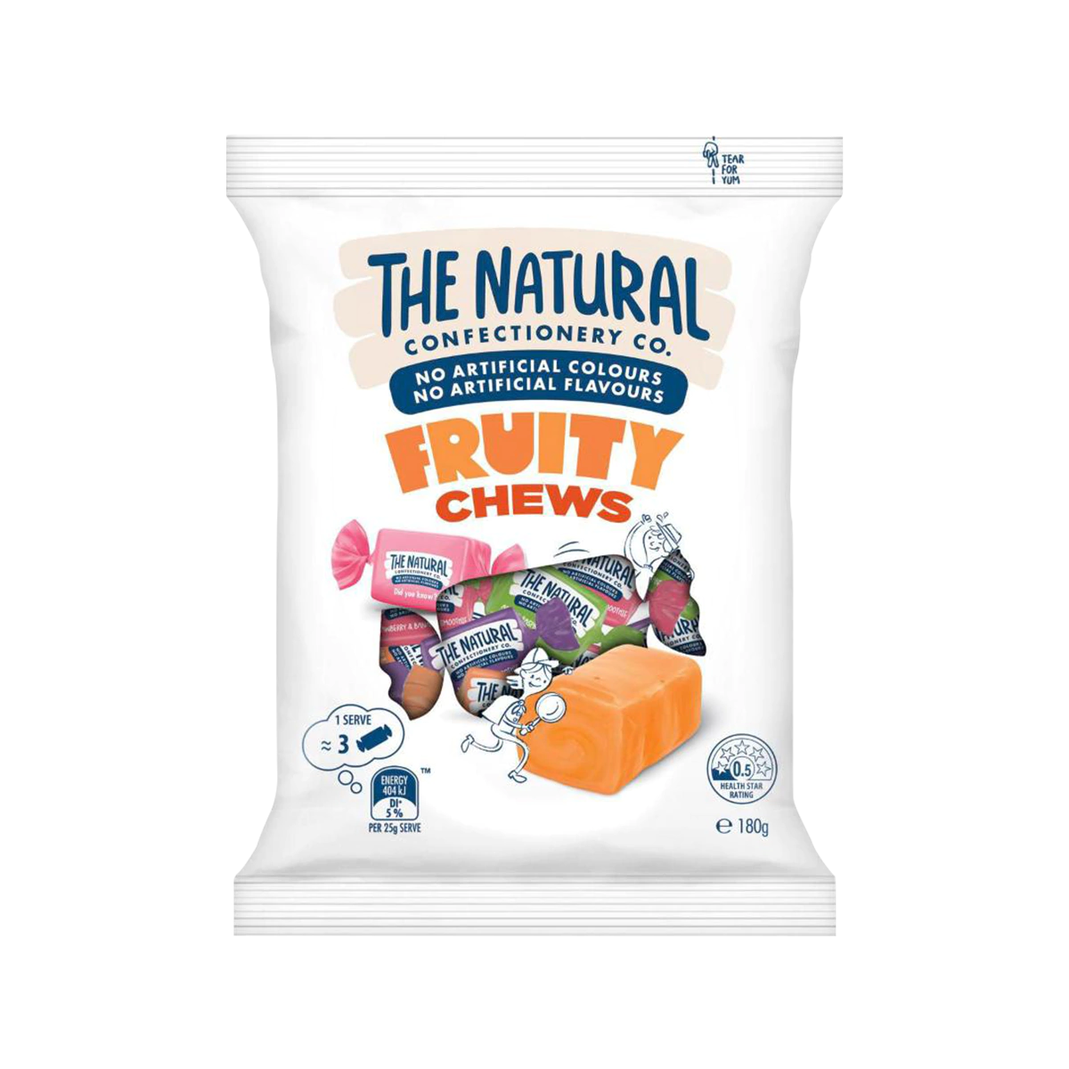 TNCC - The Natural Confectionery Co. Fruity Chews Lollies | 180g