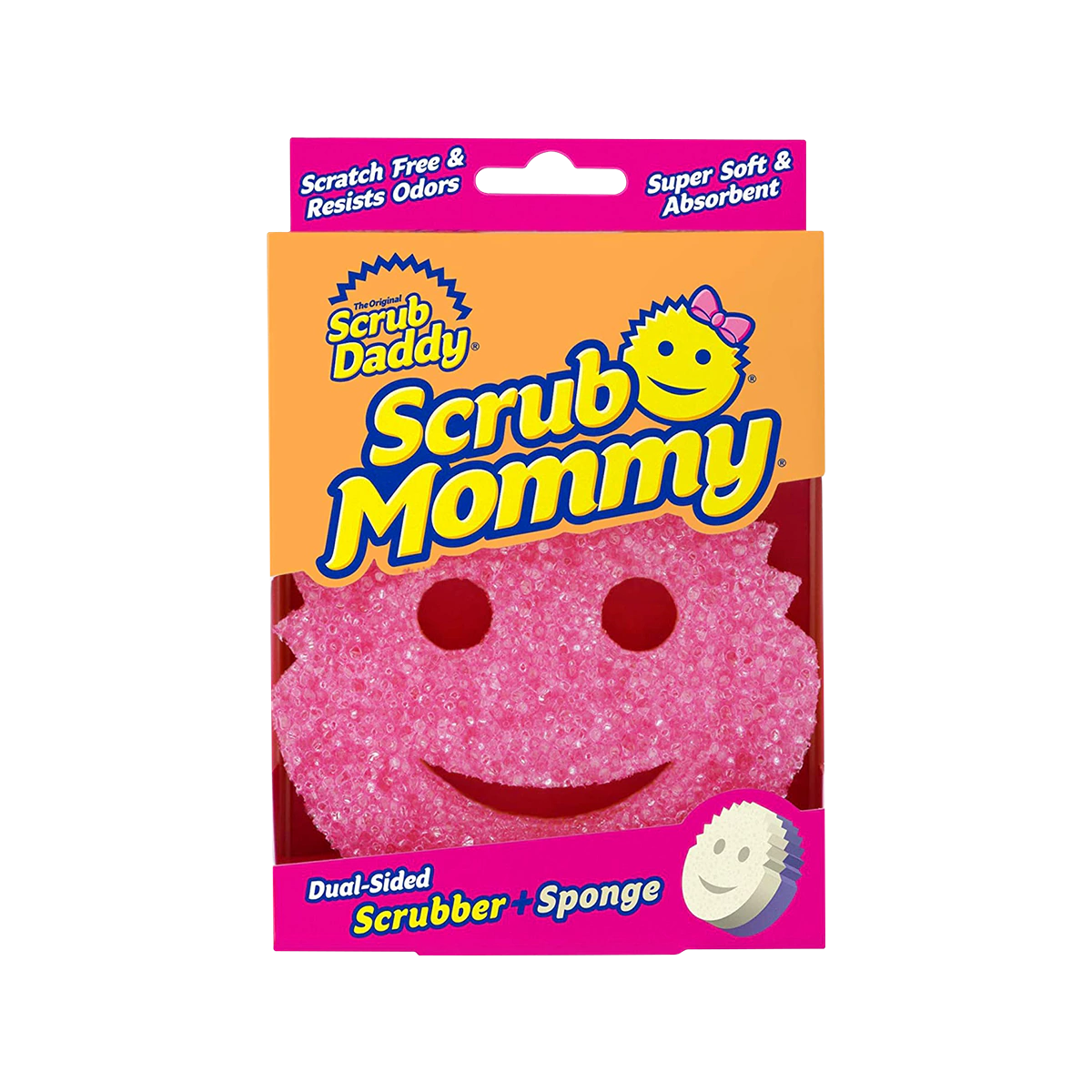 Scrub Daddy - Scrub Mommy Dual Action Scrubber+Sponge | 1 Each