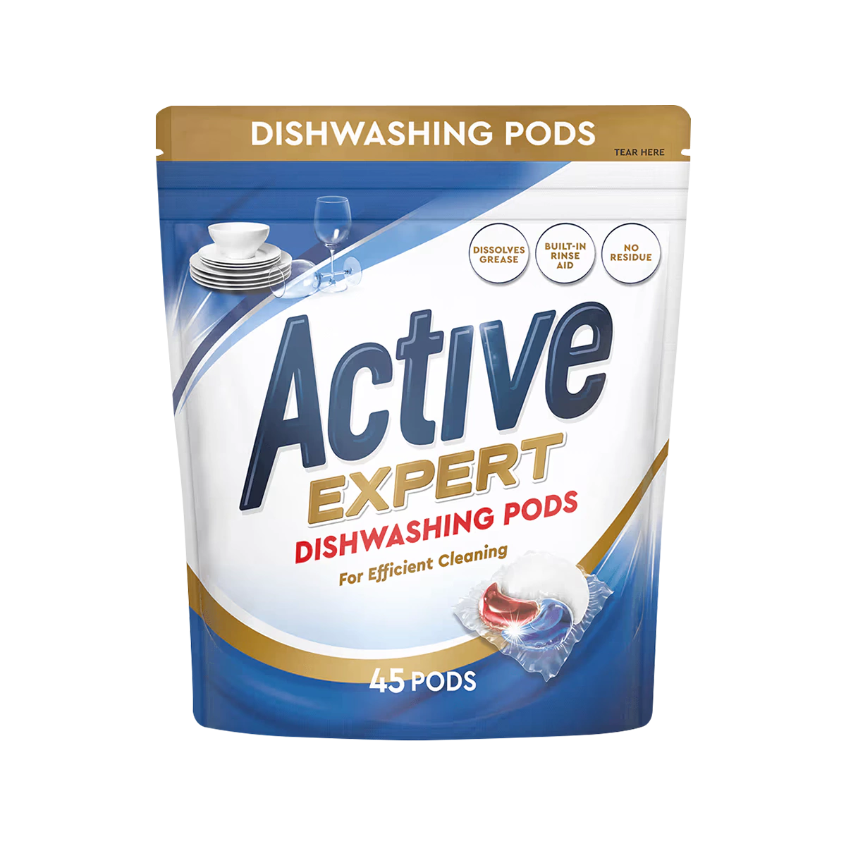 Active Expert - Dishwasher Pods | 45 Pack