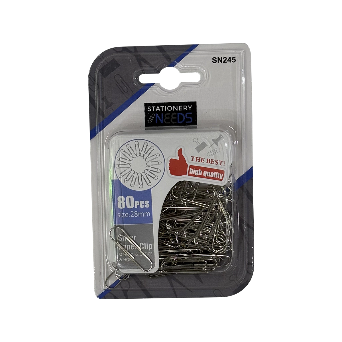 Uber - Silver Paper Clips | 80 Pack