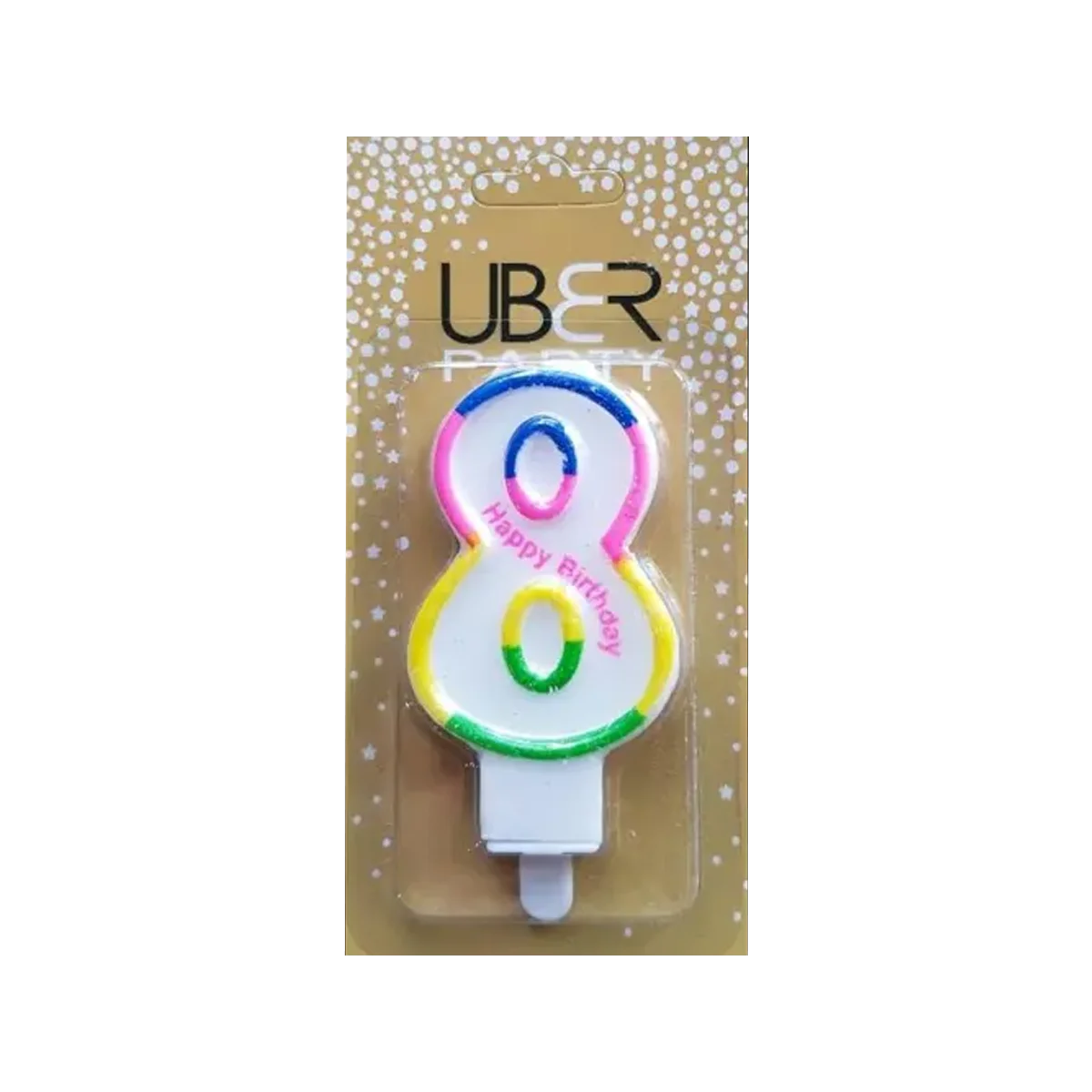 Uber - Number Candle 8 | 1 Pack