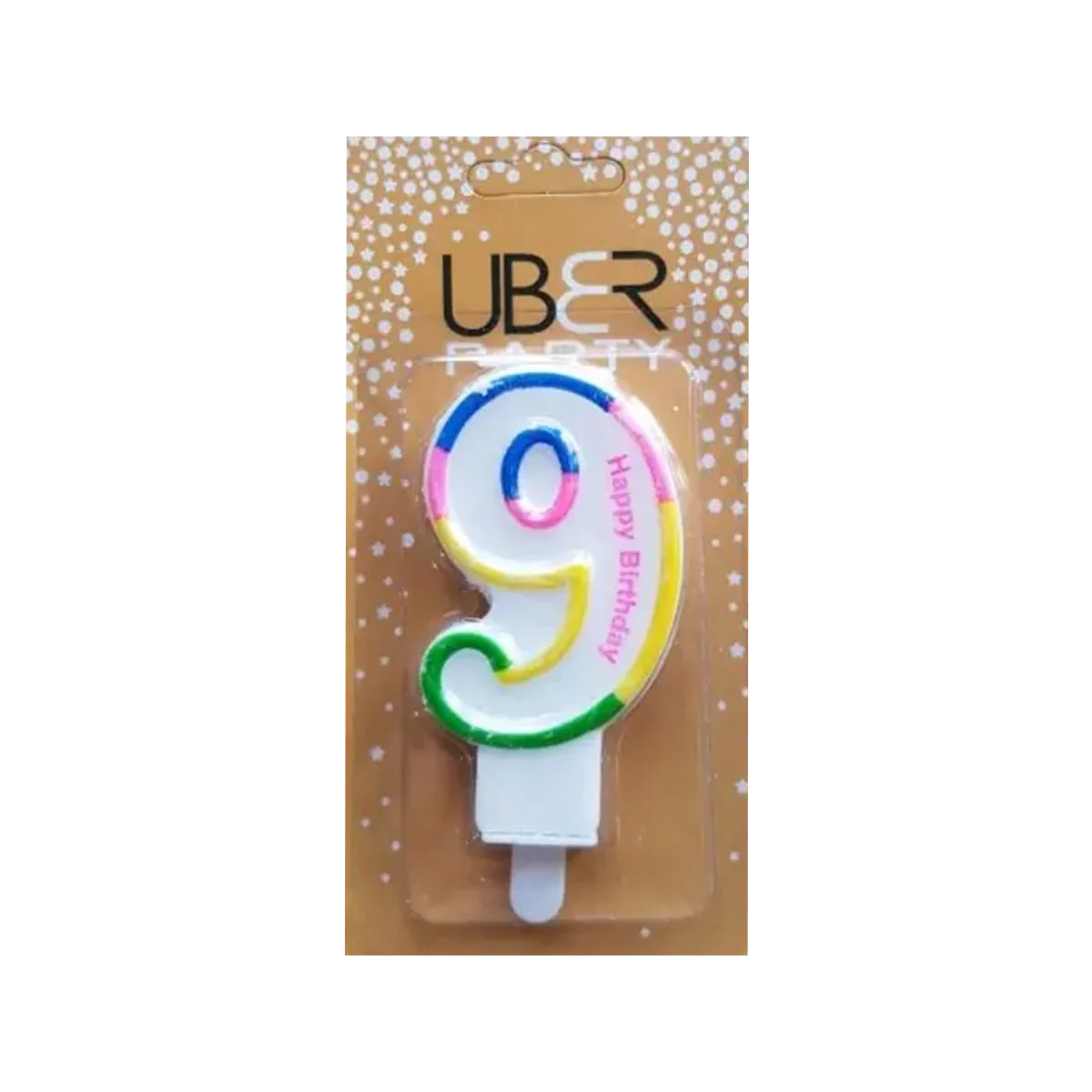 Uber - Number Candle 9 | 1 Pack