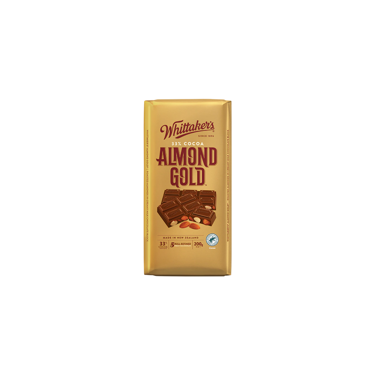Whittaker's - Creamy Milk Chocolate Almond Gold | 200g