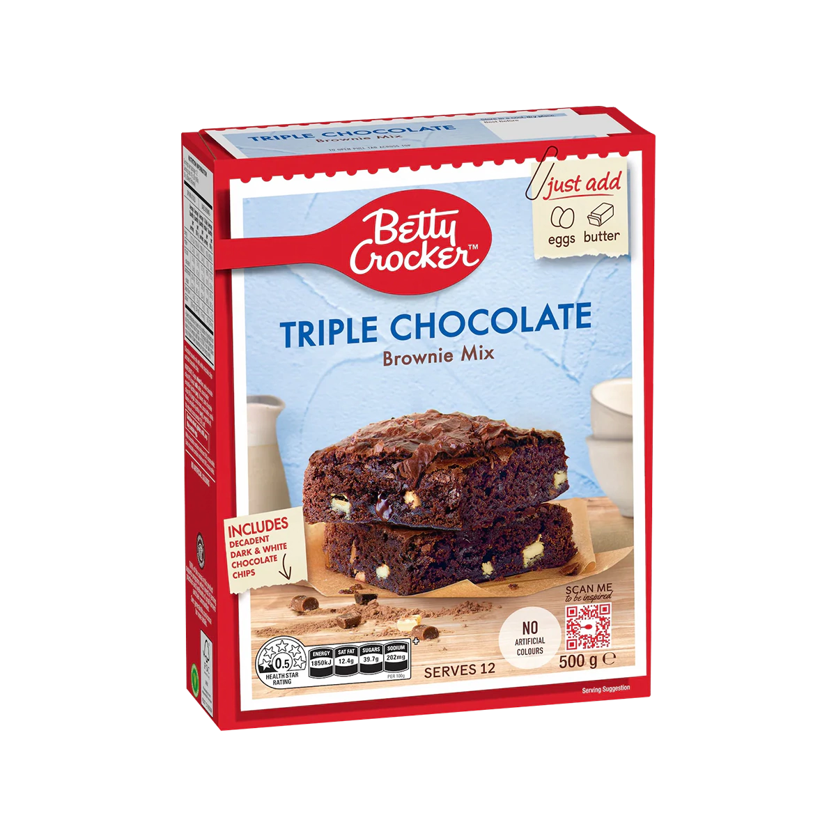 Betty Crocker - Triple Chocolate Fudge Brownie Mix | 500g