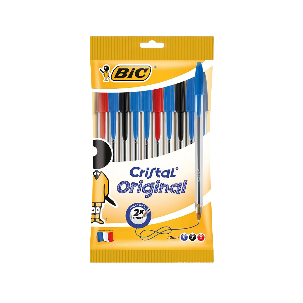Bic - Cristal Original Ballpoint Pens Assorted | 10 Pack