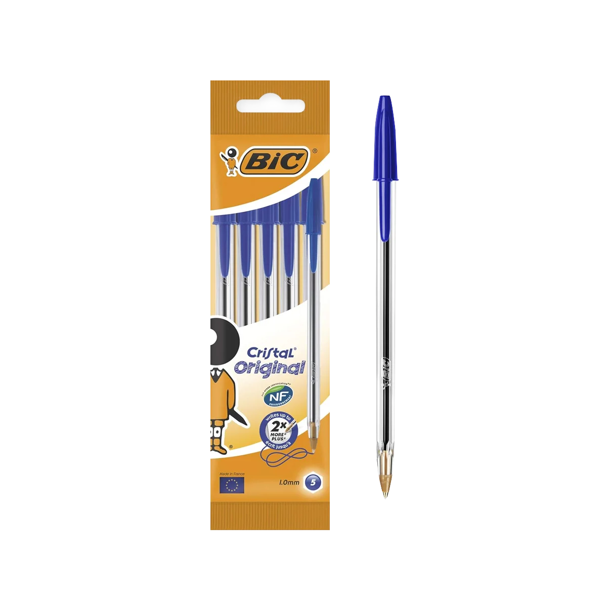 Bic - Cristal Original Ballpoint Pens Blue | 5 Pack