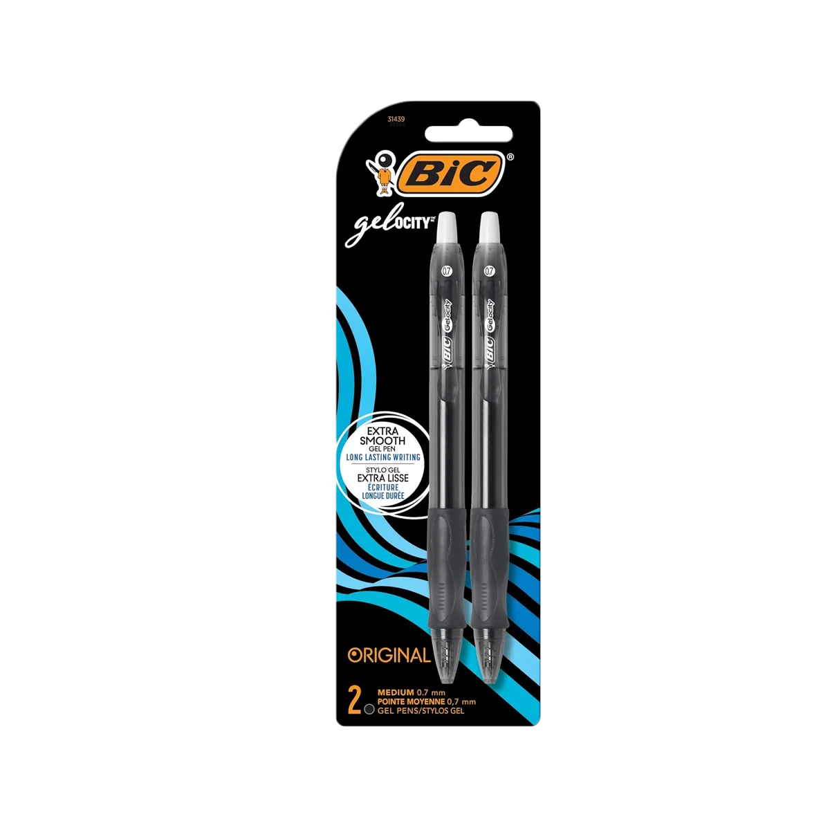 Bic - Gelocity Gel Pens Black | 2 Pack
