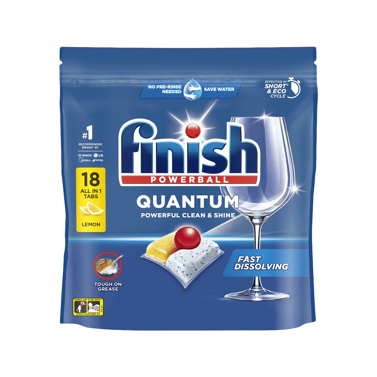Finish - Quantum Lemon Dishwashing Tablets | 18 Pack