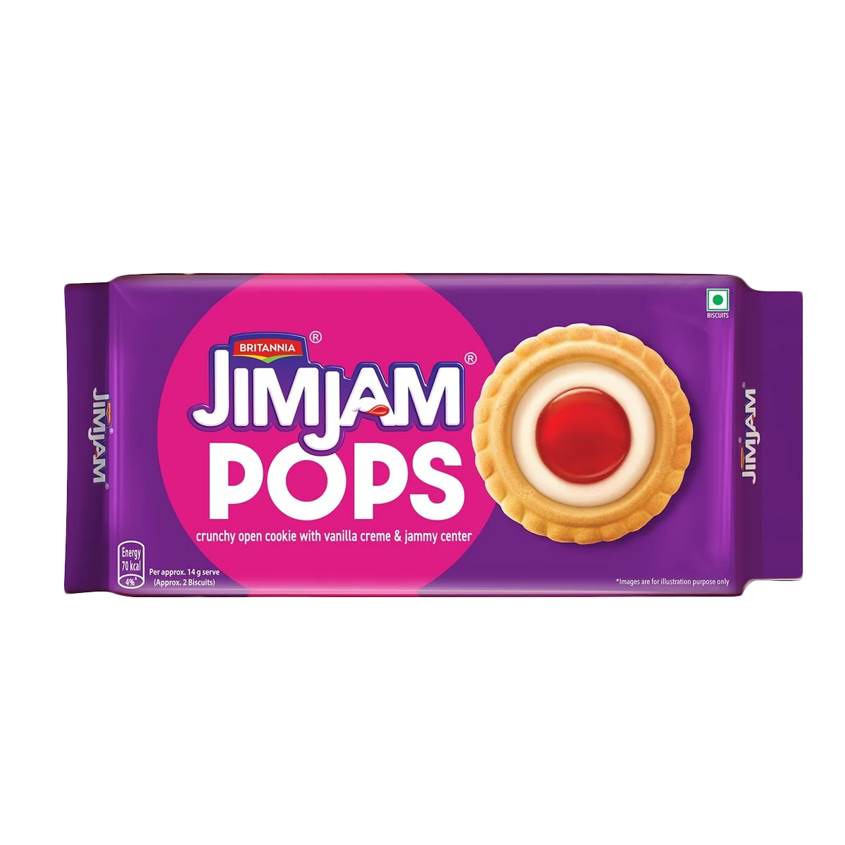 Britannia - Jim Jam Pops Biscuits | 70g