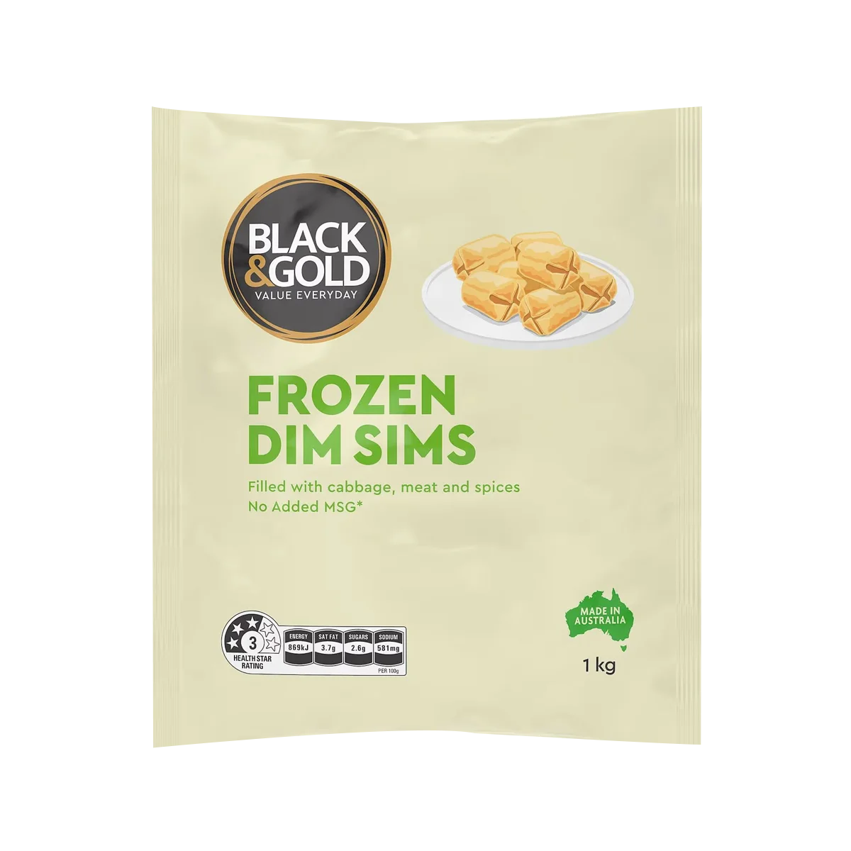Black & Gold - Frozen Dim Sims | 1kg