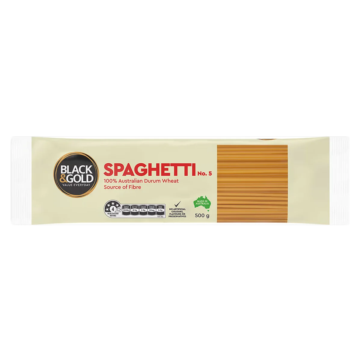 Black & Gold - Spaghetti Pasta  No 5 | 500g