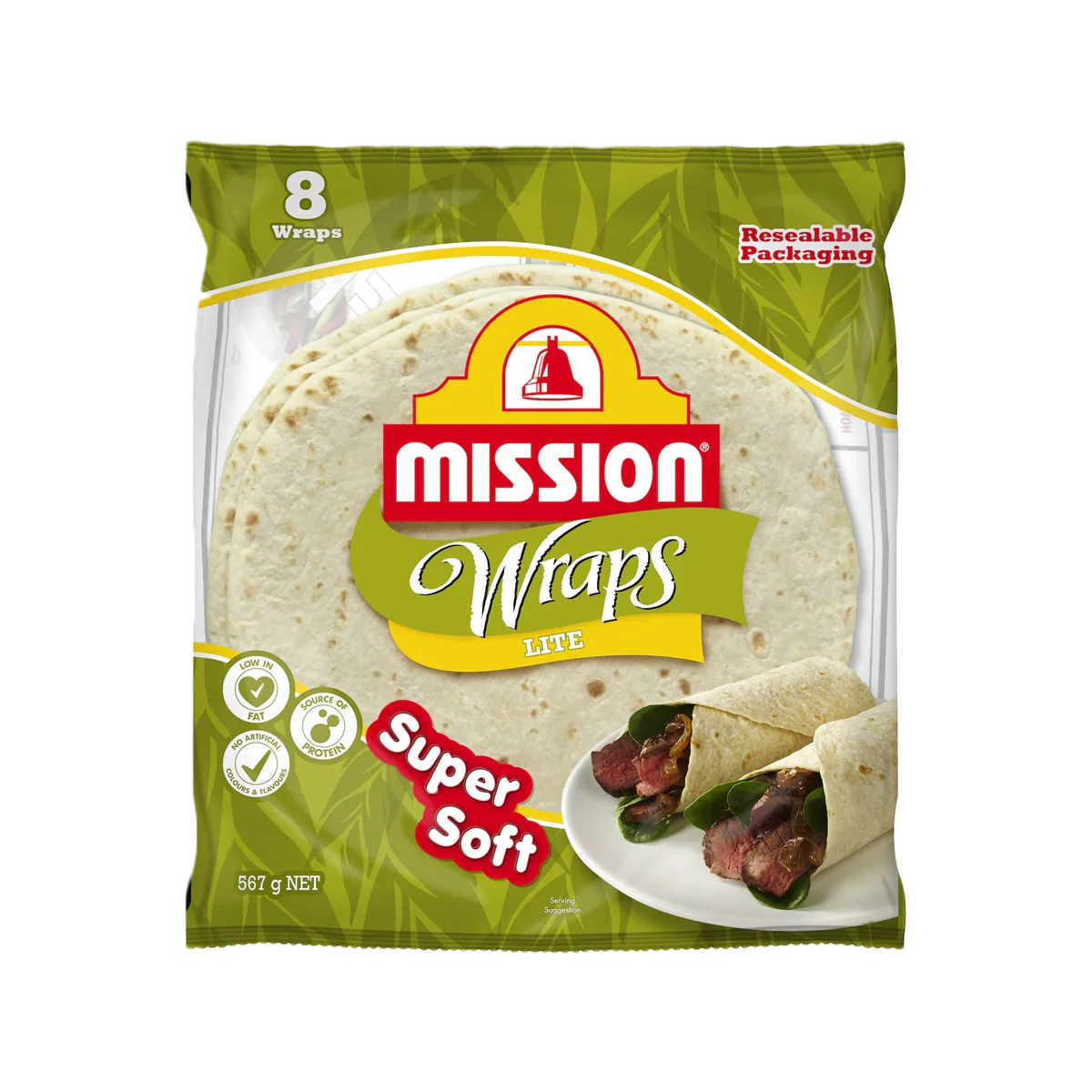 Mission - Lite Wraps 8 Pack | 567g