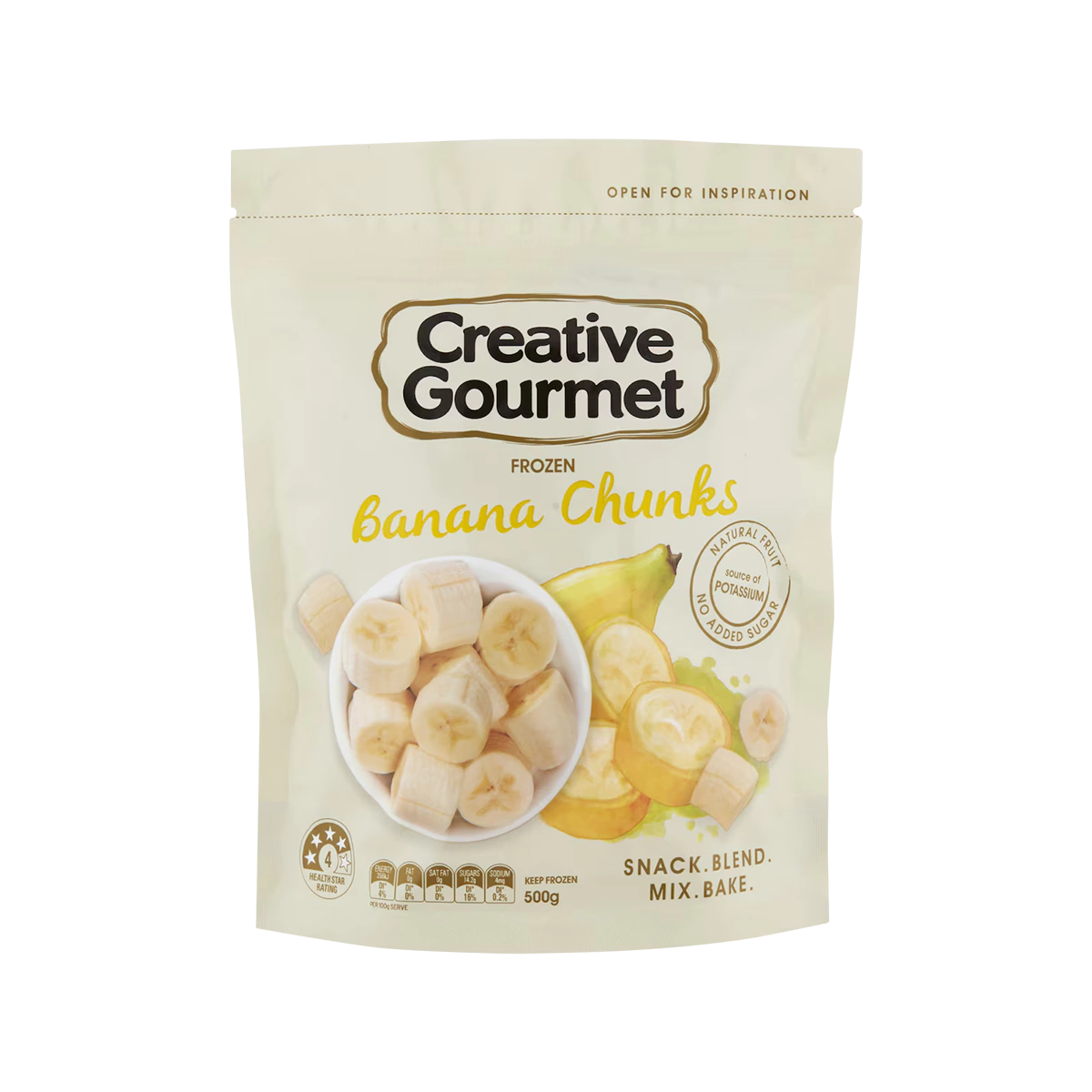 Creative Gourmet - Frozen Banana Chunks | 500g