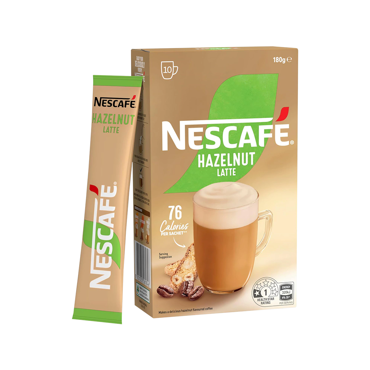 Nescafe - Latte Hazelnut Coffee Sachets | 10 Pack