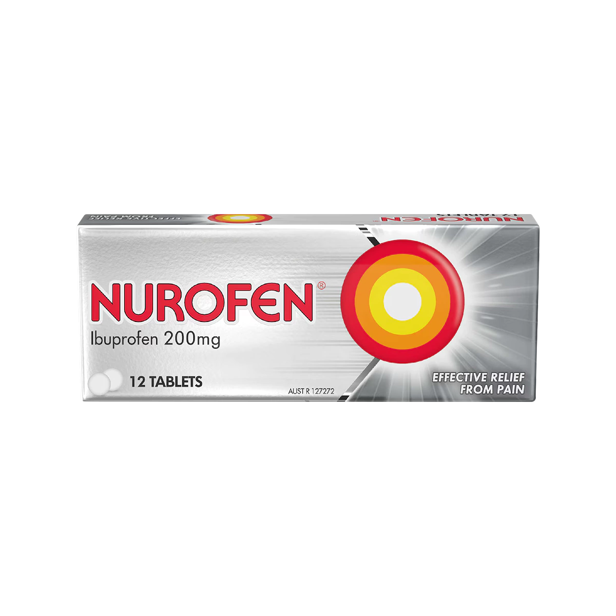 Nurofen - Pain And Inflammation Relief Tablets 200mg Ibuprofen Caplets | 12 Pack