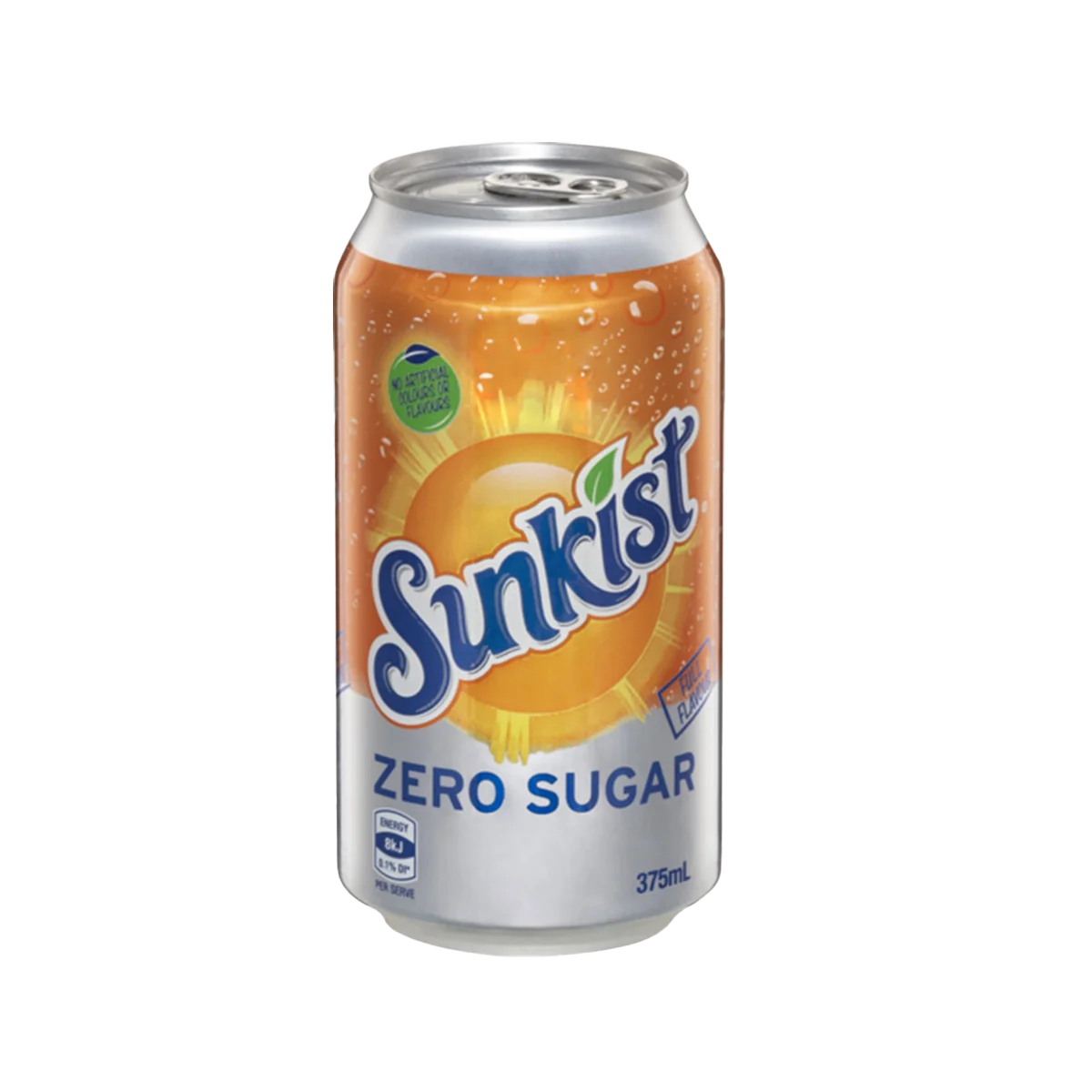 Sunkist - Zero Sugar Orange Soft Drink Cans | 375ml