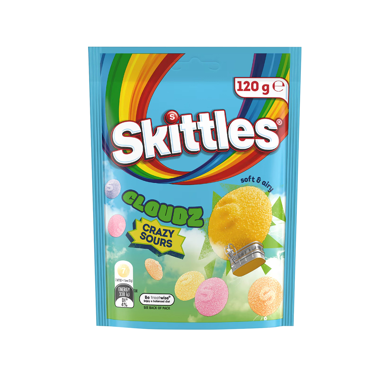 Skittles - Sours Cloudz Chewy Lollies | 120g