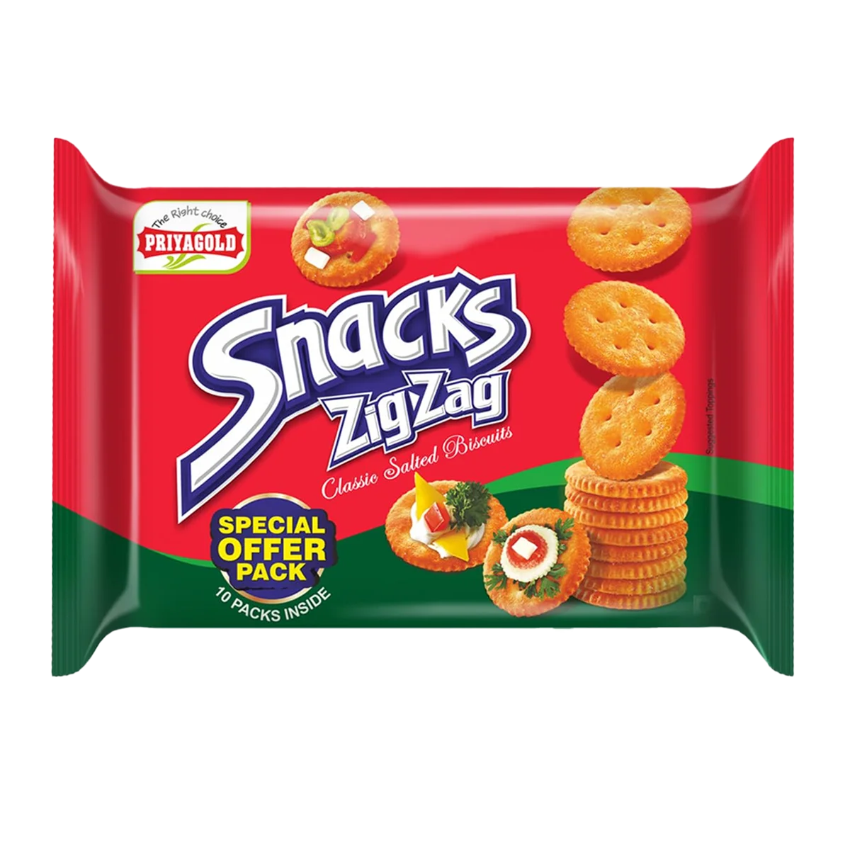 Priya Gold - Snack Zig Zag Biscuits | 350g