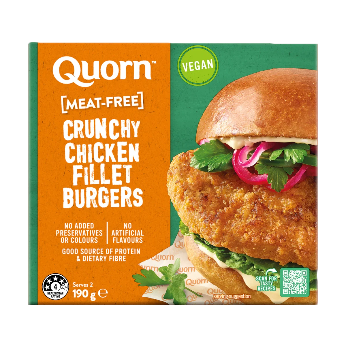 Quorn - Crunchy Chicken Fillet Burger Vegan | 190g