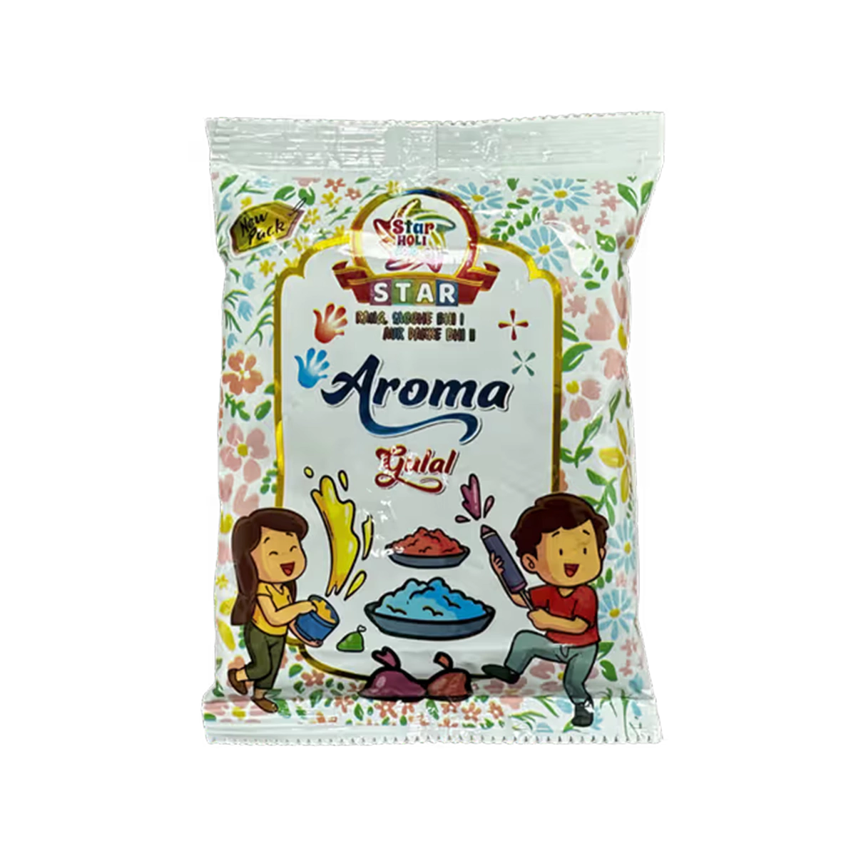 Star - Holi Colours Aroma Herbal Gulal Green | 80g